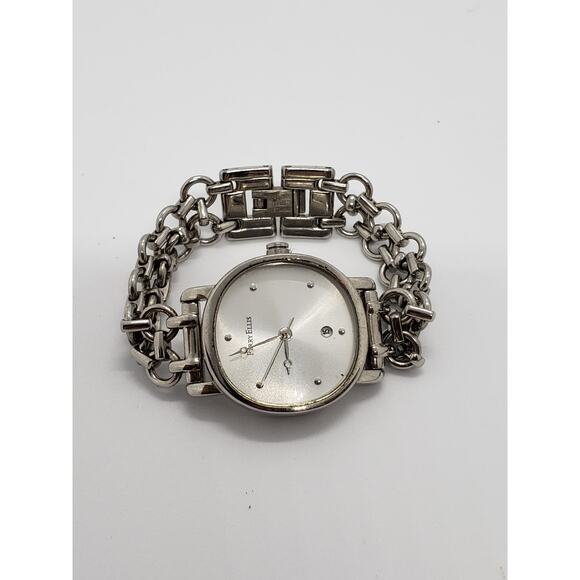 Perry Ellis women's watch. PEL0007. White iridescent face. Calendar date on face - Picture 2 of 5